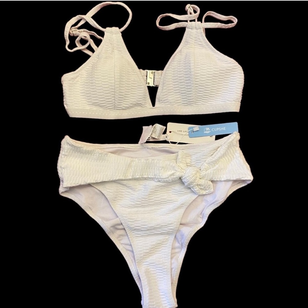 Cupshe White Bikini Size Medium
